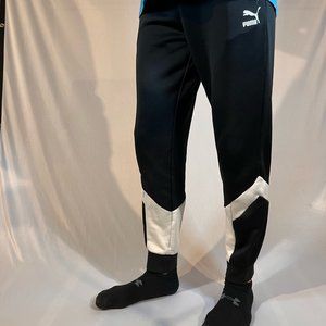 Mens Medium Black PUMA Jogger Sweats with band